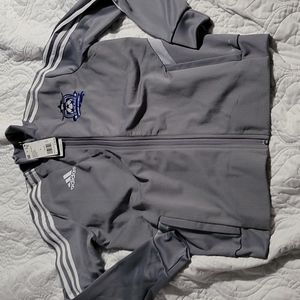 Adidas Tiro19 track jacket gray grey LARGE climalite